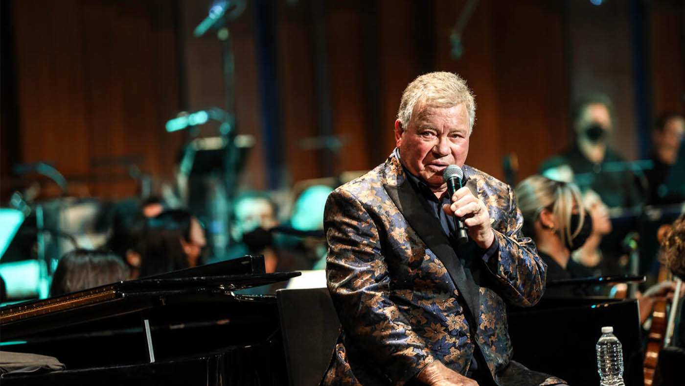 William Shatner performing and the Kennedy Center